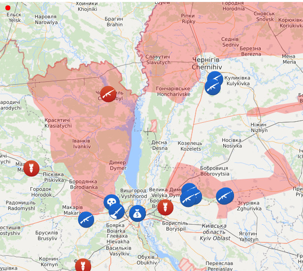 Заработал сайт с интерактивной картой войны в Украине 02