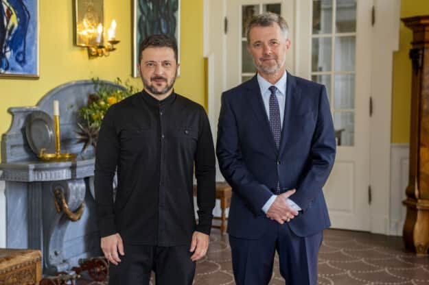 Zelensky held an audience with King Frederik X of Denmark