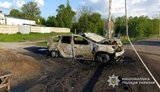 Россияне нанесли удар по полицейскому автомобилю в Сумской области