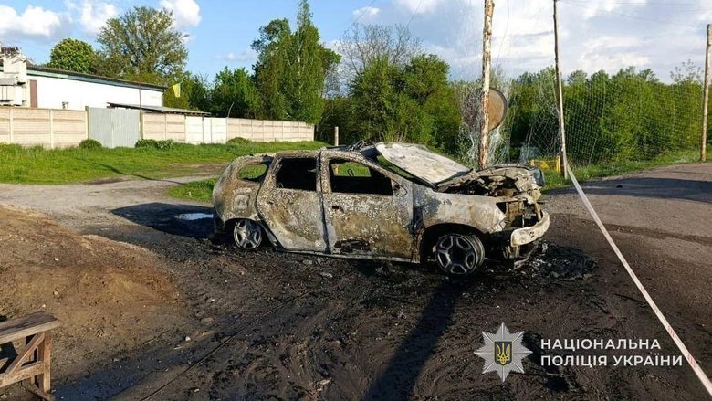 Россияне нанесли удар по полицейской машине в Сумской области
