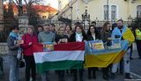 "Вимагаємо чесного суду!" - українці провели акцію на підтримку нацгвардійця Марківа біля посольства Італії в Угорщині. ФОТО