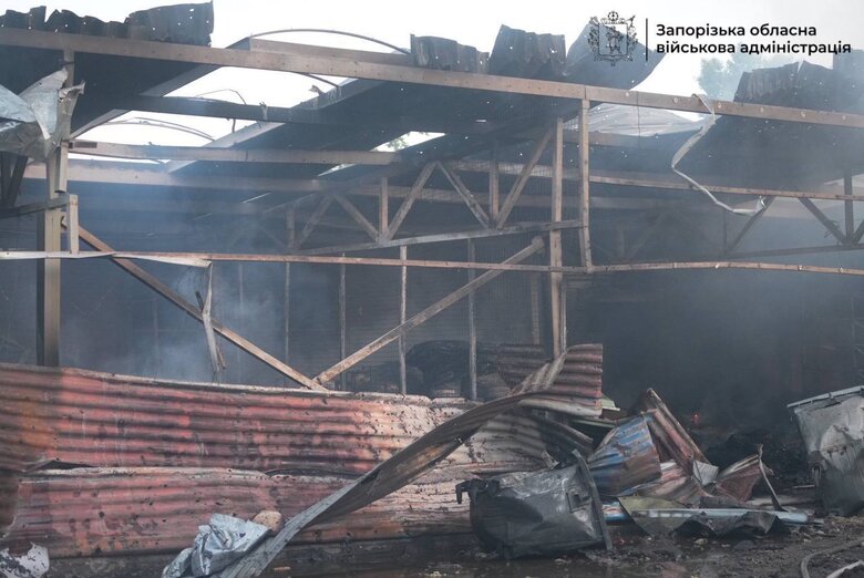 Запоріжжя після обстрілу