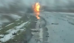 Бійці 12 бригади Азов під час повернення з бойового завдання знищили на дорозі 2 ворожі дрони