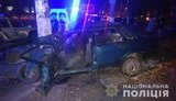Ночью в ДТП в Одессе погибло два человека: ВАЗ влетел в электроопору, - Нацполиция. ФОТО