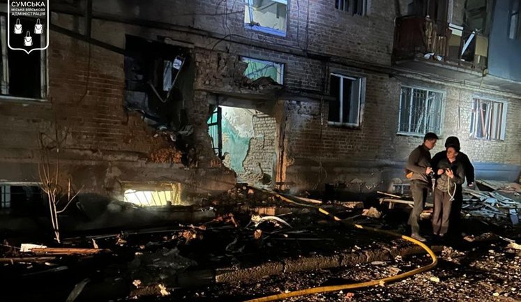 РФ вдруге за день атакувала безпілотником житловий будинок у Сумах: 14 постраждалих. ВІДЕО+ФОТОрепортаж (оновлення)