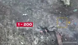 Бойцы бригады Буревий показали кадры ликвидации оккупантов на Купянском направлении