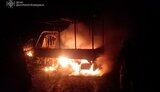 Enemy drone hits a truck in Dnipropetrovsk region