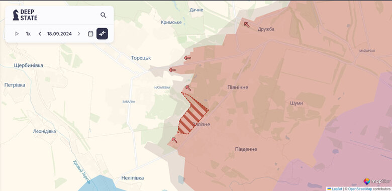 Просування росіян в Залізному