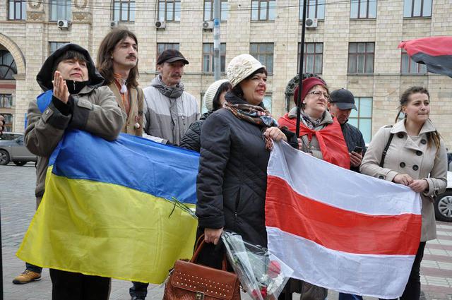 Ukrainians show solidarity with Belarusian political prisoners on Freedom Day 06 Ukrainians show solidarity with Belarusian political prisoners on Freedom Day 06