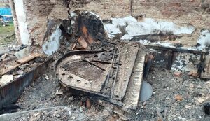 Из-под завалов разрушенного российскими ракетами музея извлекли фортепиано Шухевича. ФОТО