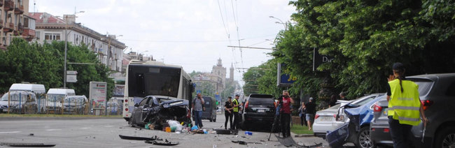 Водитель, устроивший пьяное ДТП с семью автомобилями в Запорожье, отделался условным сроком 01