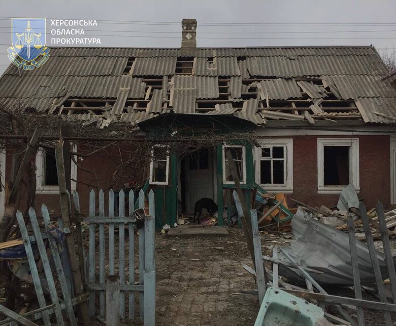Наслідки обстрілу Херсонщини