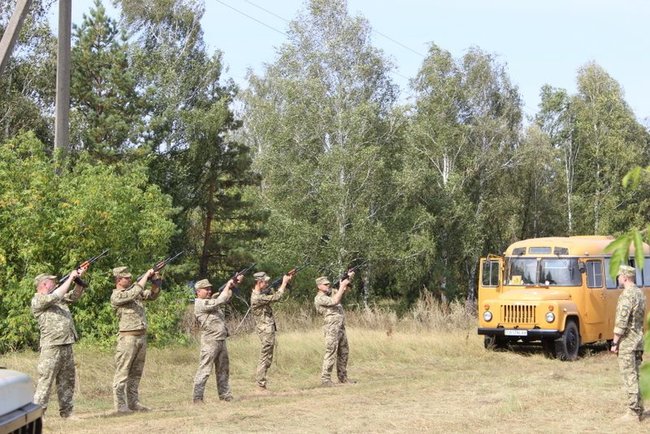 Last tribute paid to 36th Brigade Maksym Avdienko killed in Donbas Sept. 5 01