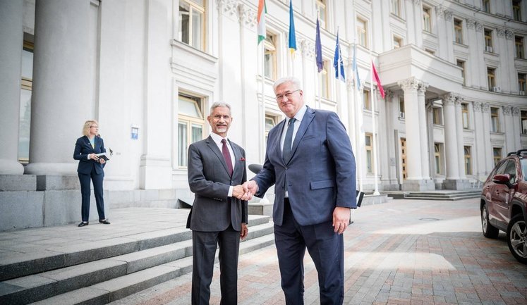 First-ever separate bilateral visit: Indian Foreign Minister Jaishankar arrived in Kyiv. PHOTOS
