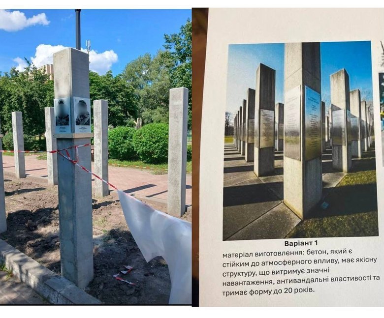 Нова Алея Героїв на Троєщині: виник скандал