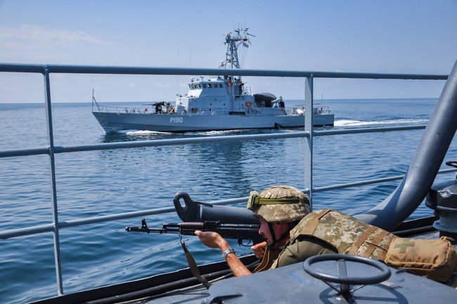 Корабельная группа ВМС Украины осуществила переход Черным морем в грузинский порт Поти 07 Корабельная группа ВМС Украины осуществила переход Черным морем в грузинский порт Поти 07