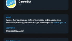 Нацагентство запустило Telegram-бот для поиска вакансий на госслужбе