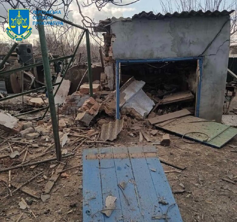 ворожі обстріли Херсонщини