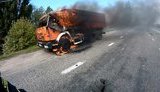 пожар камаз грузовик