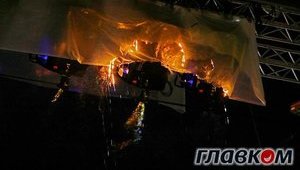 Открытие Олимпийского: пожар, Шакира, казаки и свист. ФОТОрепортаж