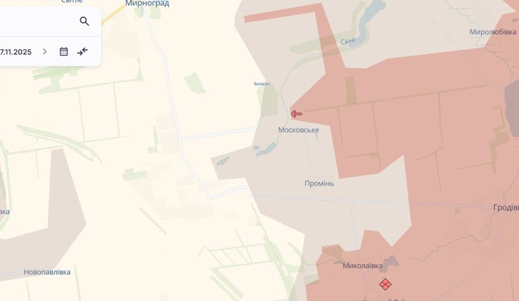 Ворог просунувся на трьох напрямках у Донецькій області, - DeepState. МАПИ