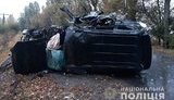 Land Cruiser Prado врезался в дерево на Виннитчине: один человек погиб, четверо - в том числе двое детей - пострадали. ФОТО