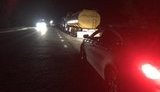 Водители более сотни грузовиков саботируют взвешивание и заблокировали движение на трассе под Николаевом, - Укртрансбезопасность. ФОТОрепортаж