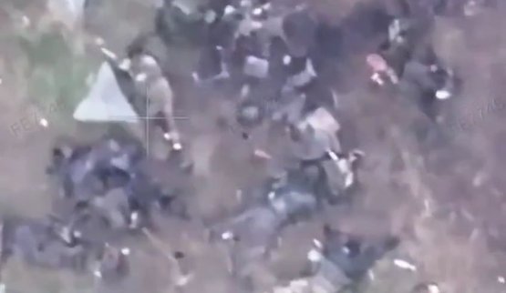 Бійці Збройних Сил України оприлюднили відео загиблих окупантів на Добропільському напрямку