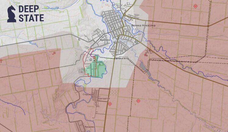 Russians have captured northern outskirts of Neskuchne and are putting pressure on Velyka Novosilka