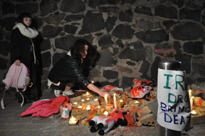 Russia+Iran new axis of evil: у Києві пікетували посольство Ірану через постачання зброї Росії 18