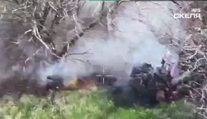 Дронарі 425-го ОШП FPV-дроном розірвали навпіл окупанта під деревом. ВIДЕО 18+