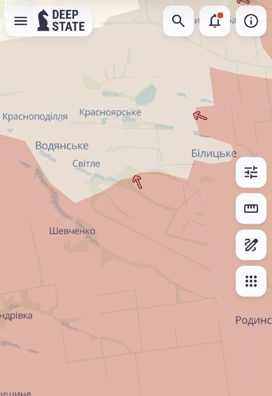 Мапа бойових дій на Донеччині