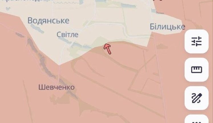 Росіяни просунулись поблизу Світлого на Донеччині, - DeepState. МАПА