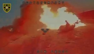 Ukrainian drone eliminated occupier on motorcycle: "ghost rider" turned into torch. VIDEO