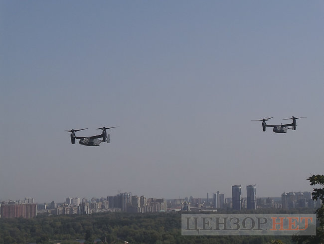 Американские самолеты CV-22B Osprey совершили полет над Киевом 10