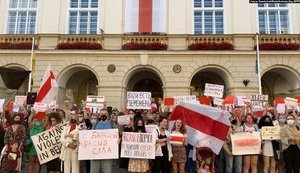 Акция солидарности с белорусским народом состоялась во Львове