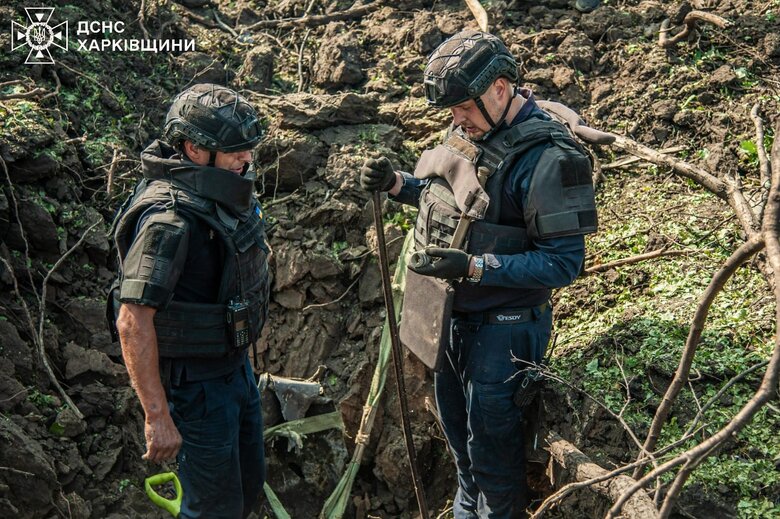 Залишки ворожої ракети на Харківщині