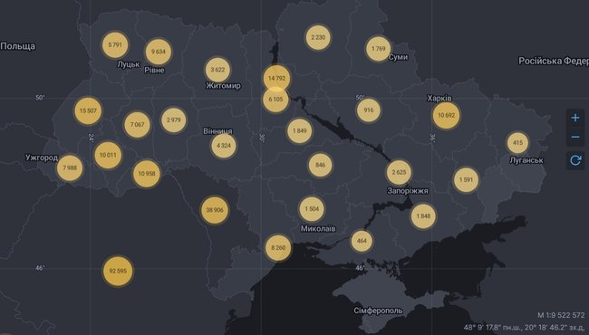 В Україні черговий антирекорд: за добу підтверджено 2836 нових випадків COVID-19, померли 50 осіб 01