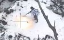 дрон-камікадзе вибухає під ногами окупанта