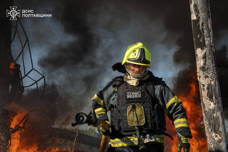 Russia attacked businesses in the Poltava region: fires broke out