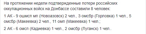 В течение недели на Донбассе были ликвидированы 8 террористов, - ИС 01 В течение недели на Донбассе были ликвидированы 8 террористов, - ИС 01