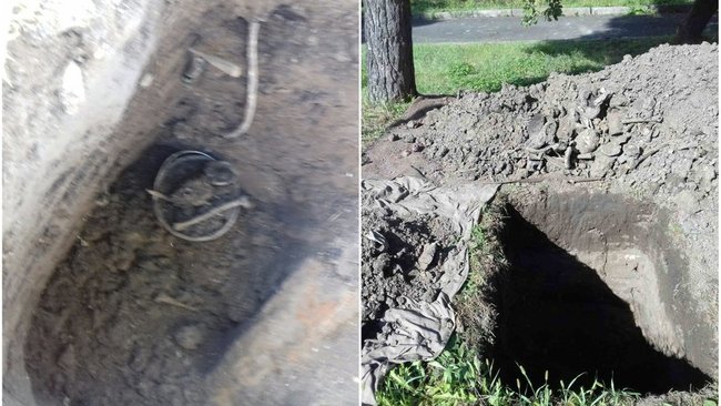 Вандали розкопали масове поховання жертв Голокосту в Рівному 03