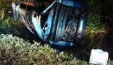 Автобус с людьми на скорости слетел в кювет на Сумщине. ФОТОрепортаж