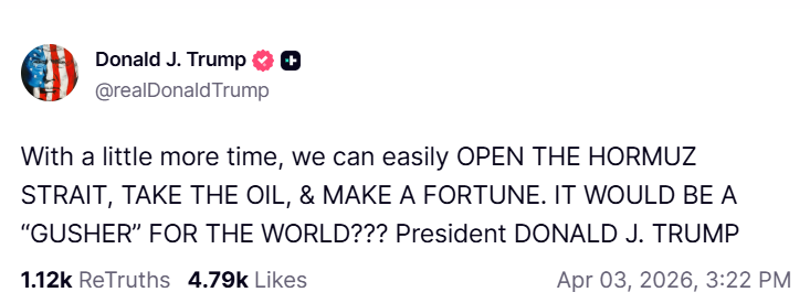 Трамп каже, що США легко розблокують Ормузьку протоку