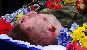 Azov regiment soldier tortured by the terrorists buried in Odesa. PHOTOS