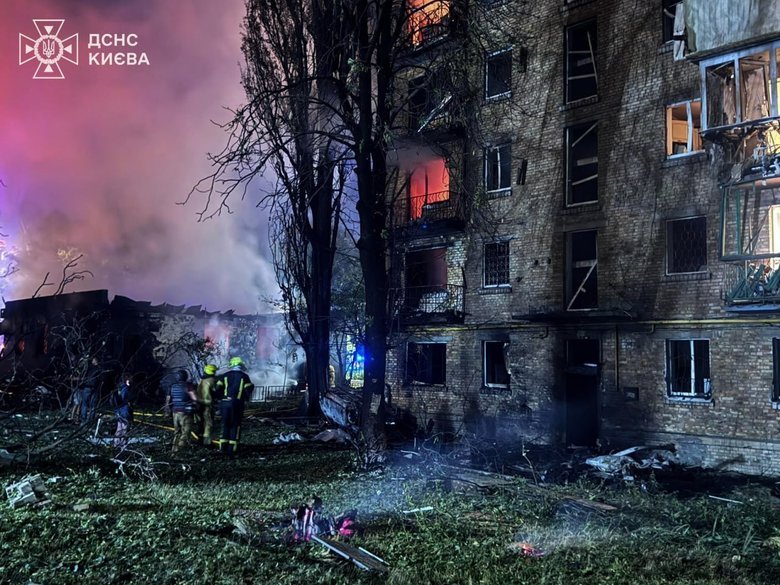 Київ після обстрілу