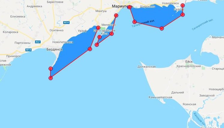ВМС України до 1 вересня закрили три райони Азовського моря для проведення стрільб, - журналіст Клименко. КАРТА