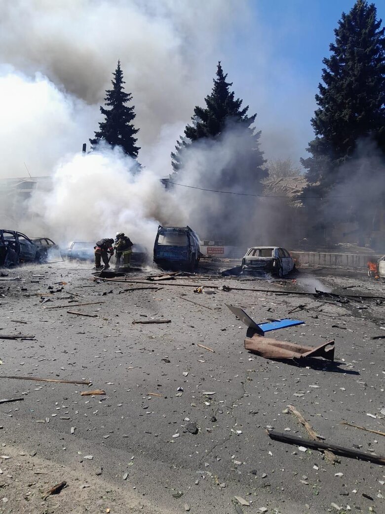 Druzhkivka after the shelling