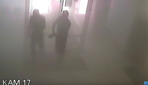 Inter TV channel arson attack footage released online. VIDEO