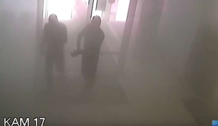 Inter TV channel arson attack footage released online. VIDEO